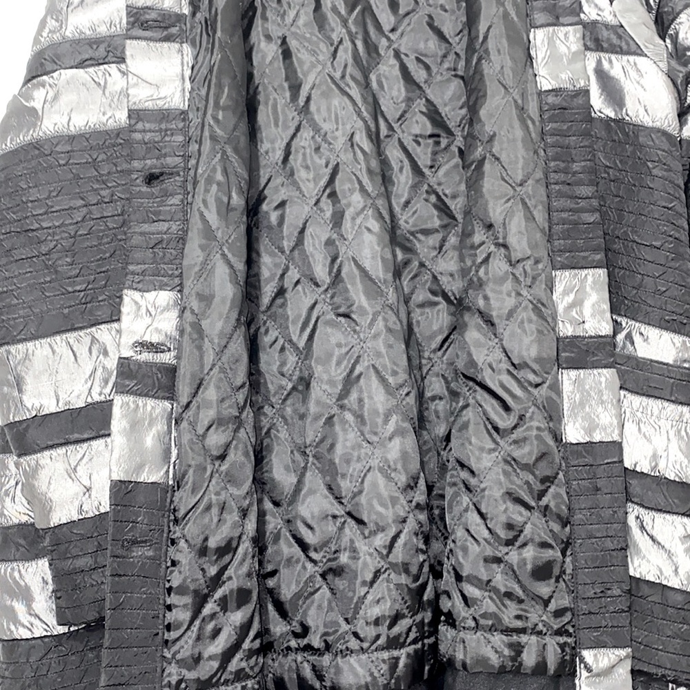 Black Striped Long Coat - Picture 5 of 5